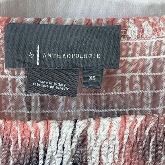 Anthropologie Rouen Watercolor Square Neck Top Sz XS - Picture 4 of 6